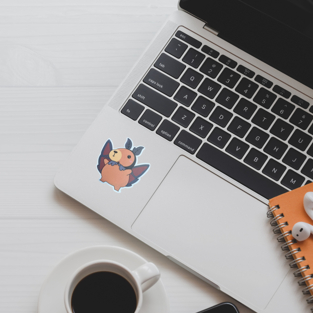 Capybara Moth Sticker | Vinyl Sticker | Water Bottle Sticker