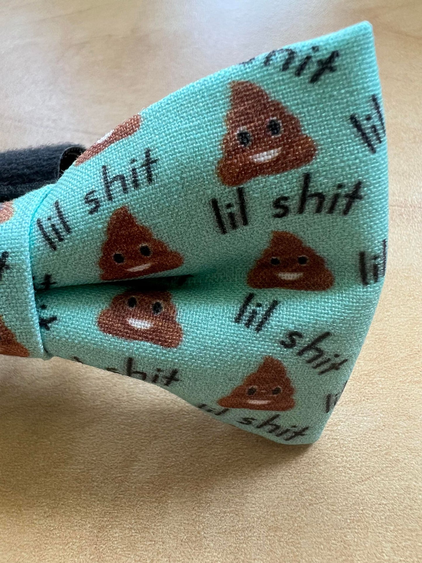 Lil' Shit Poop Emoji Pet Bow Tie