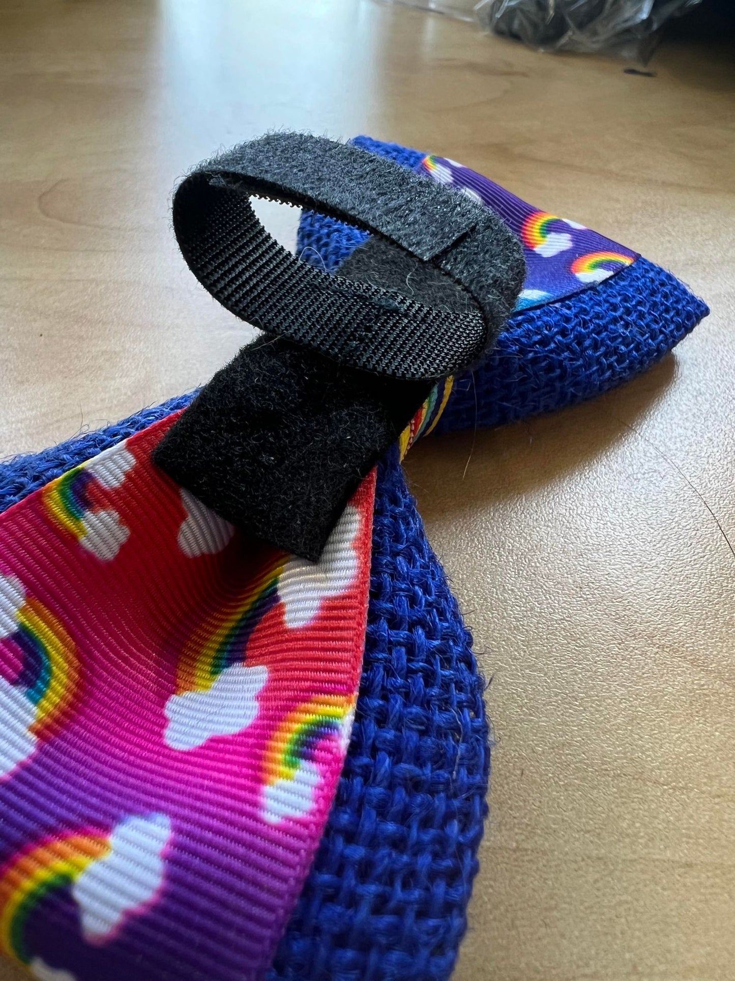 Rainbows and Clouds Pet Bow Tie