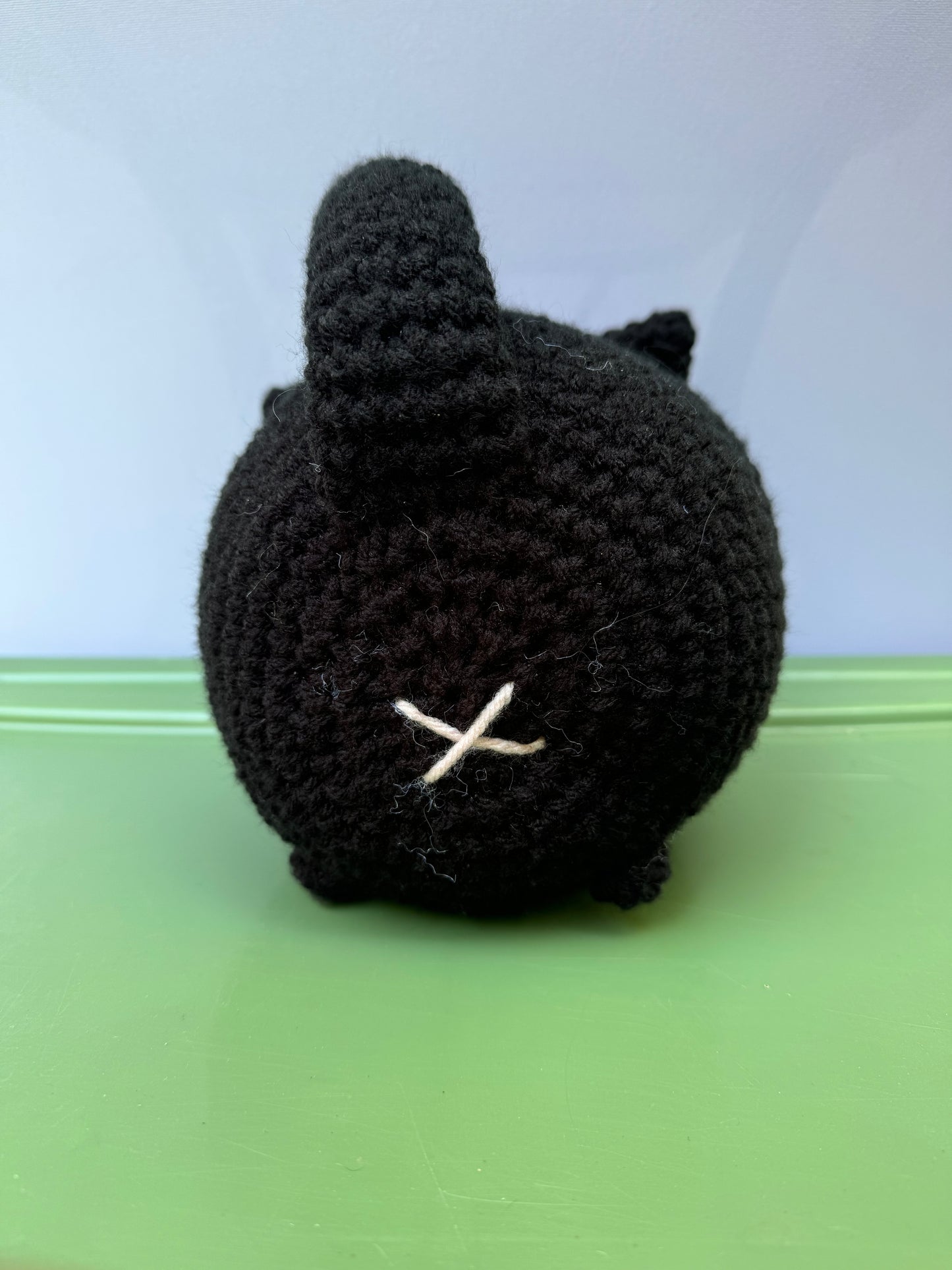 Crochet Black Loaf Cat