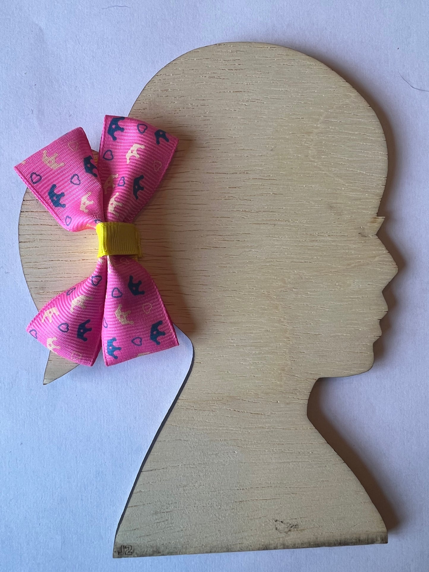 Yellow and Blue Crown Ribbon Bow | Hair Bow | Hairbow | Hair Accessories