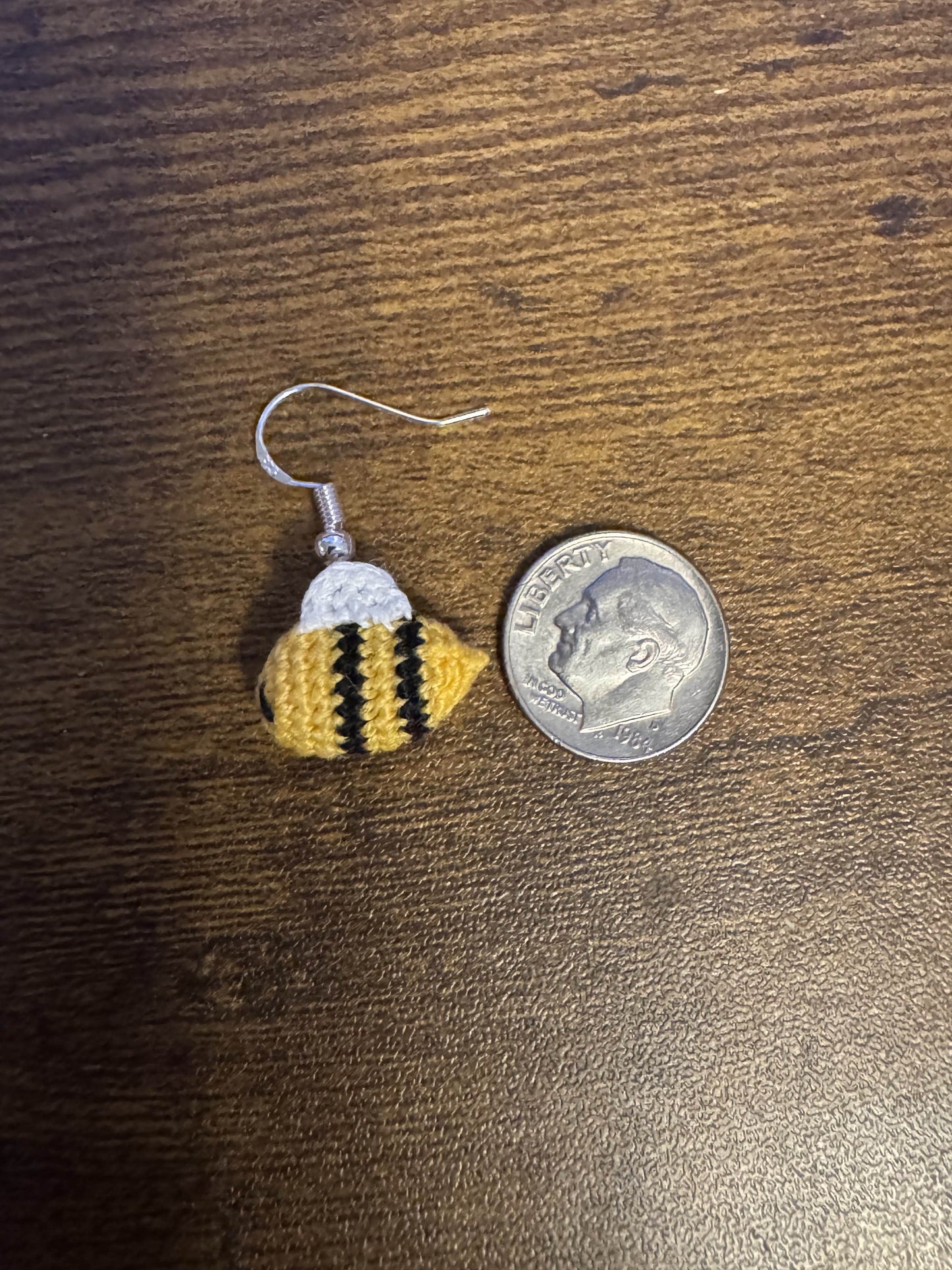 Bumblebee Micro Crochet Earrings