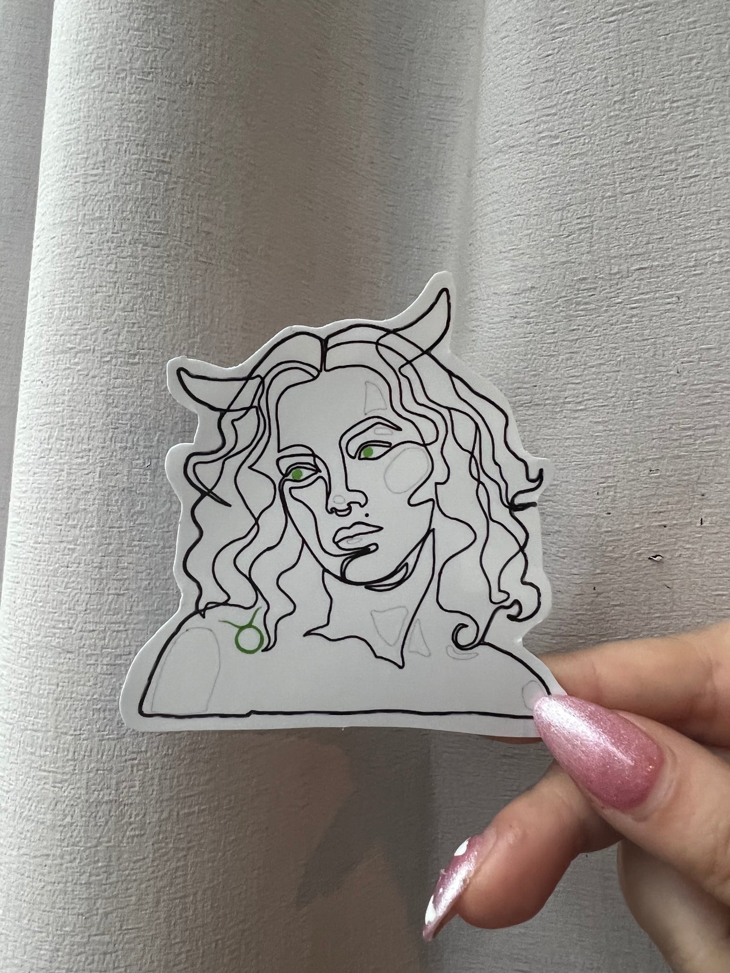 Taurus Zodiac Vinyl Sticker | Laptop Sticker | Water Bottle Sticker | Vinyl Sticker