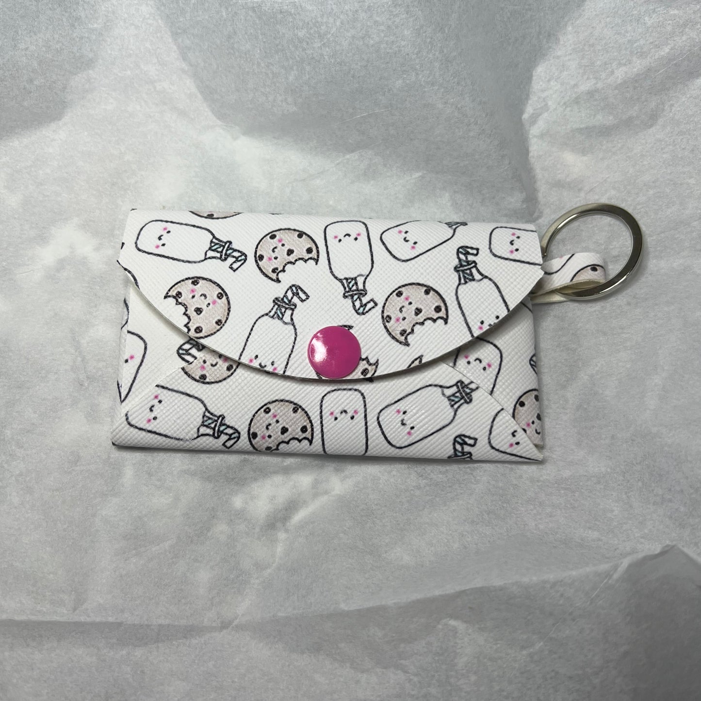 Cookies and Milk Keychain Wallet