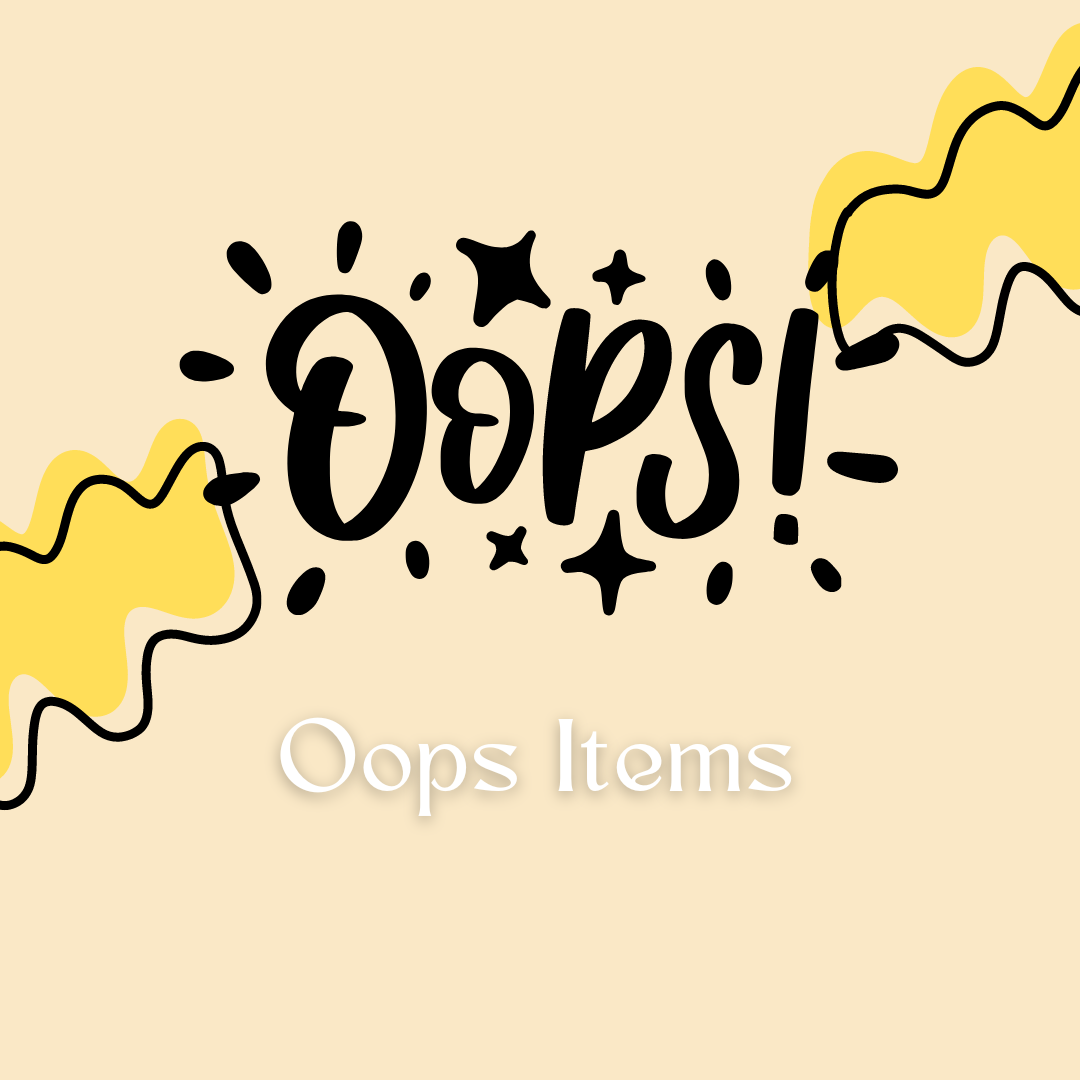 Exclusive Oops item (B Grade or Clearance Item)