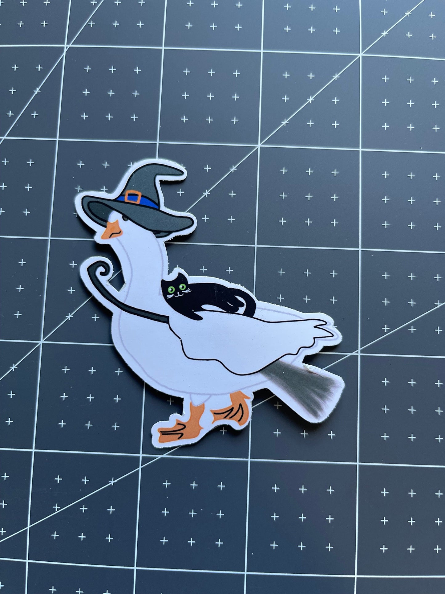 Witch Goose Vinyl Water-Resistant Sticker | Laptop Sticker | Water Bottle Sticker | Vinyl Sticker