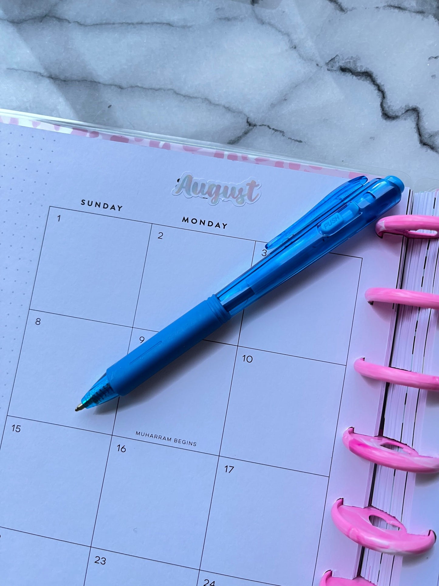 Months of the Year Planner Stickers