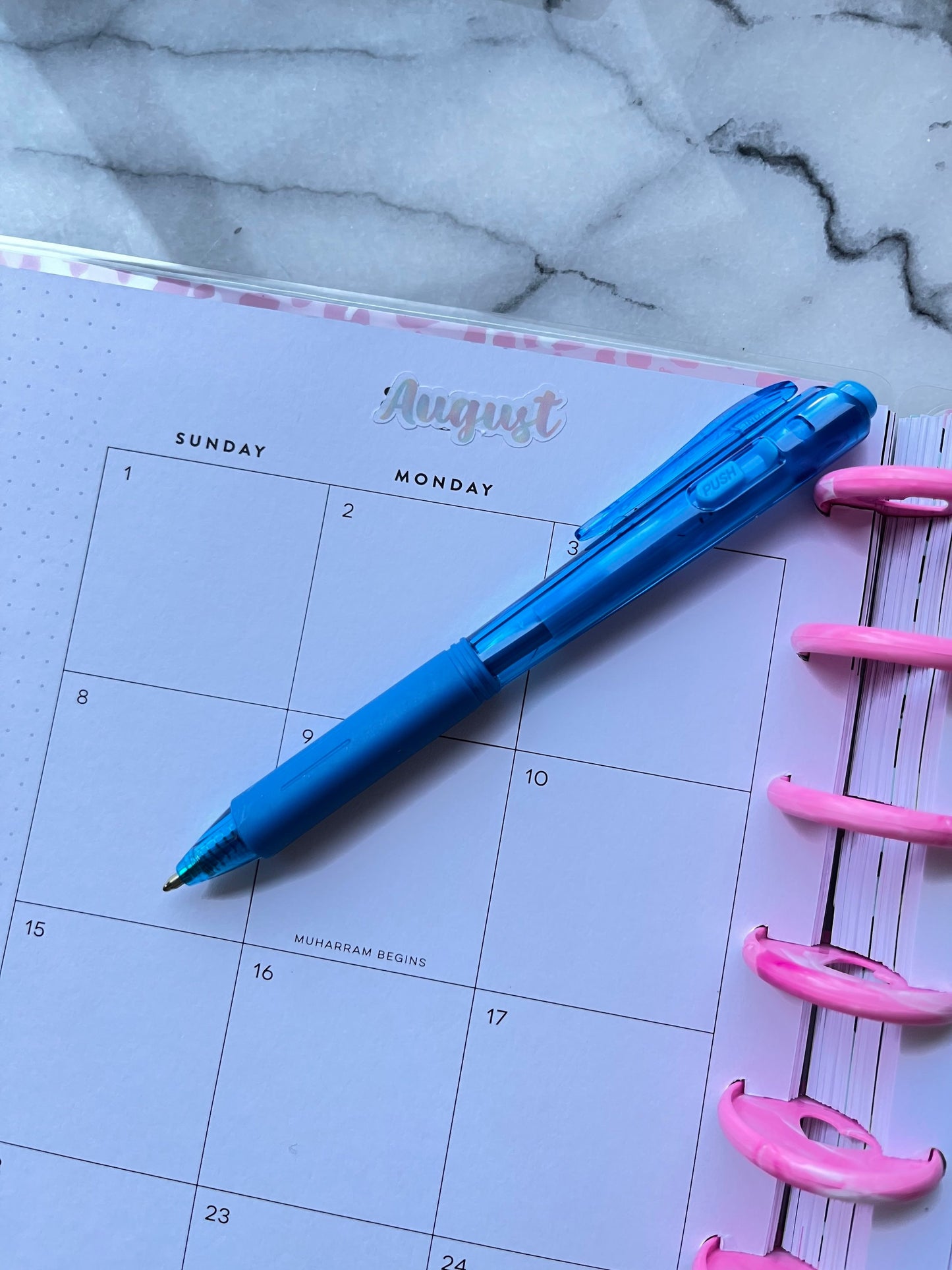 Months of the Year Planner Stickers