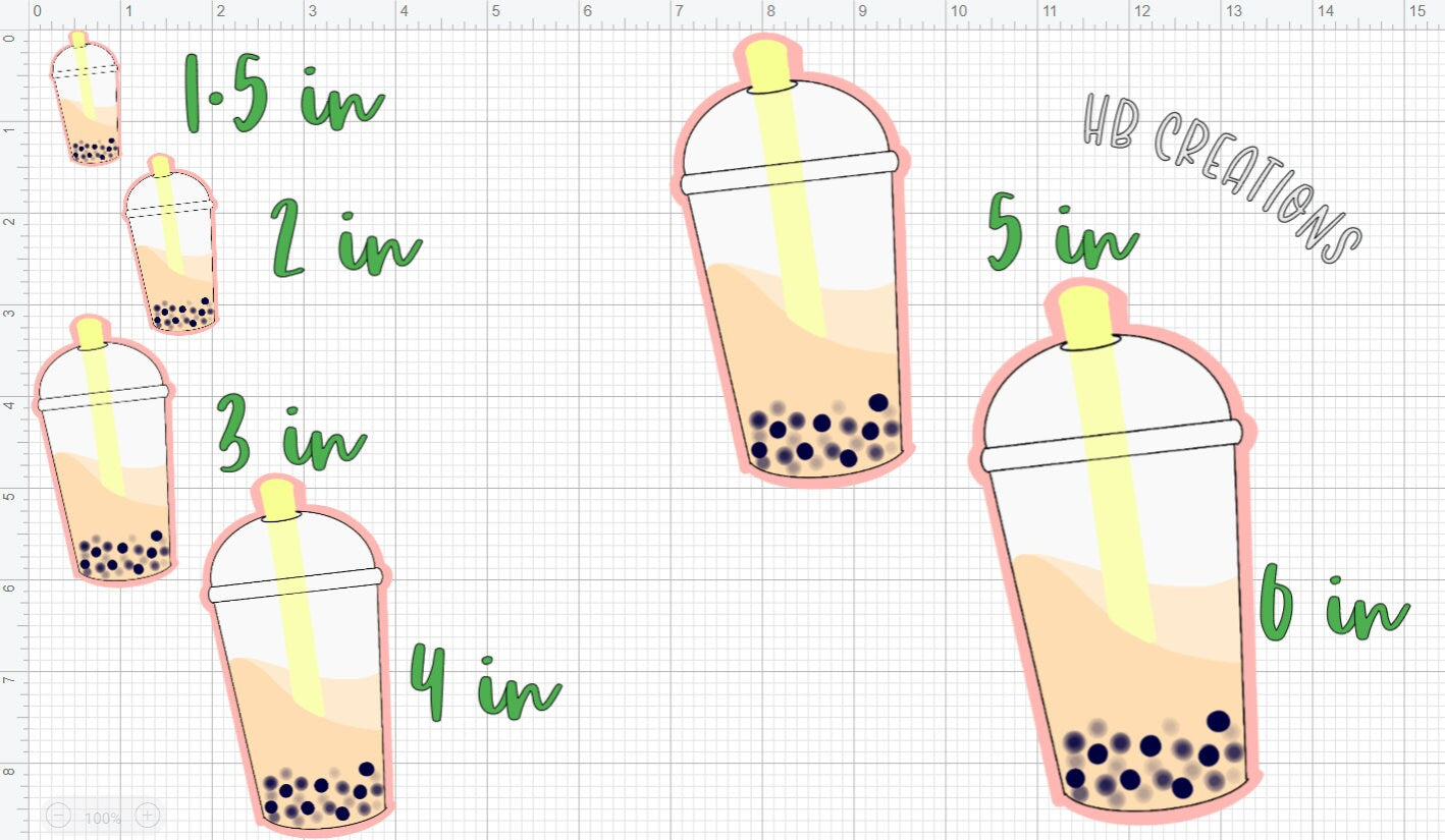 Boba Tea Sticker | Bubble Tea Sticker | Laptop Sticker | Water Bottle Sticker | Vinyl Sticker