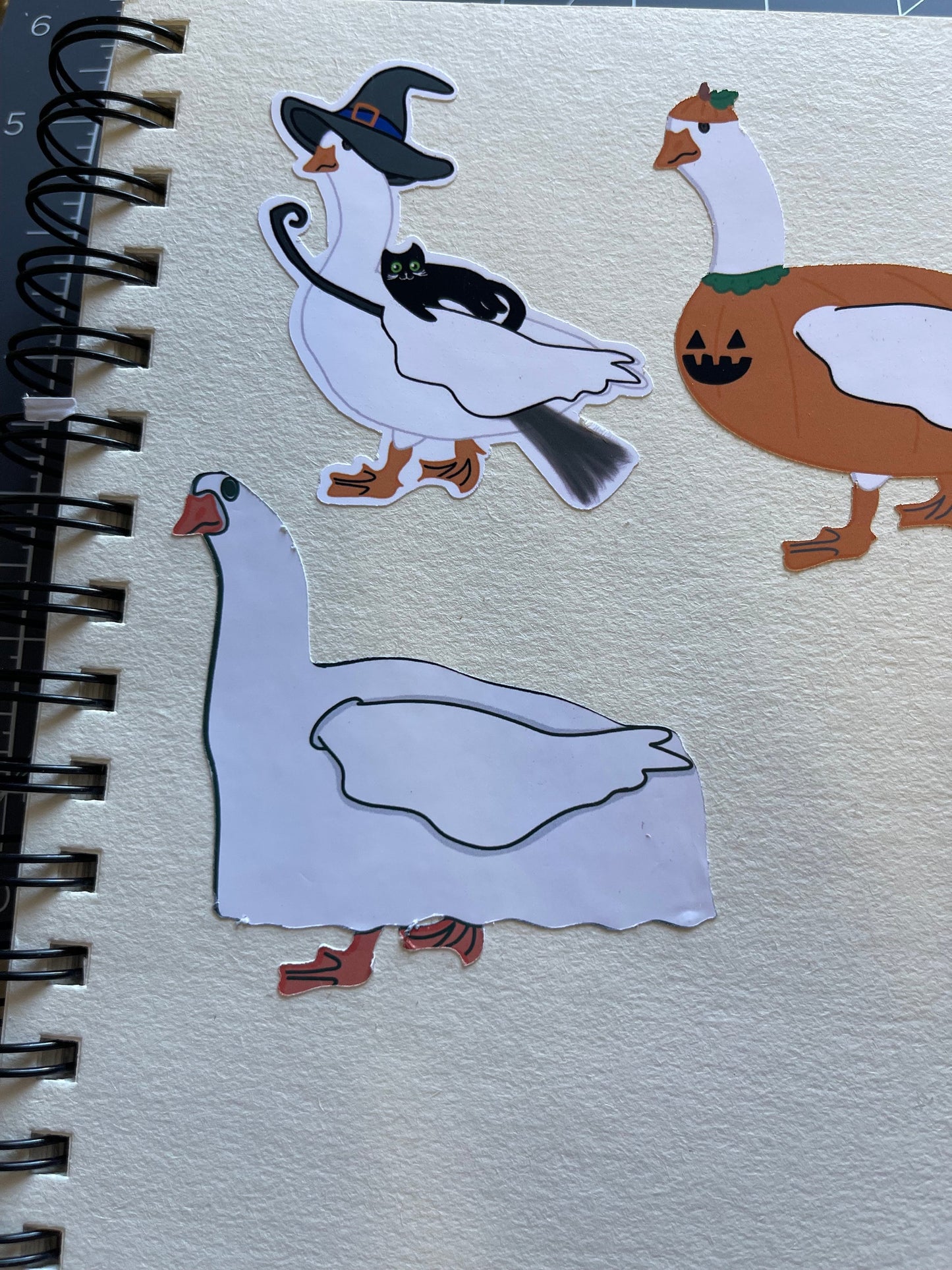Ghost Goose Vinyl Water-Resistant Sticker | Laptop Sticker | Water Bottle Sticker | Vinyl Sticker