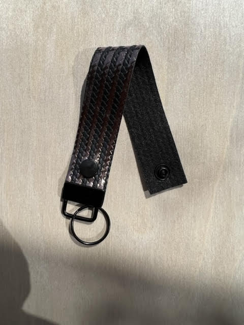 Black and Bronze Wristlet with Clasp