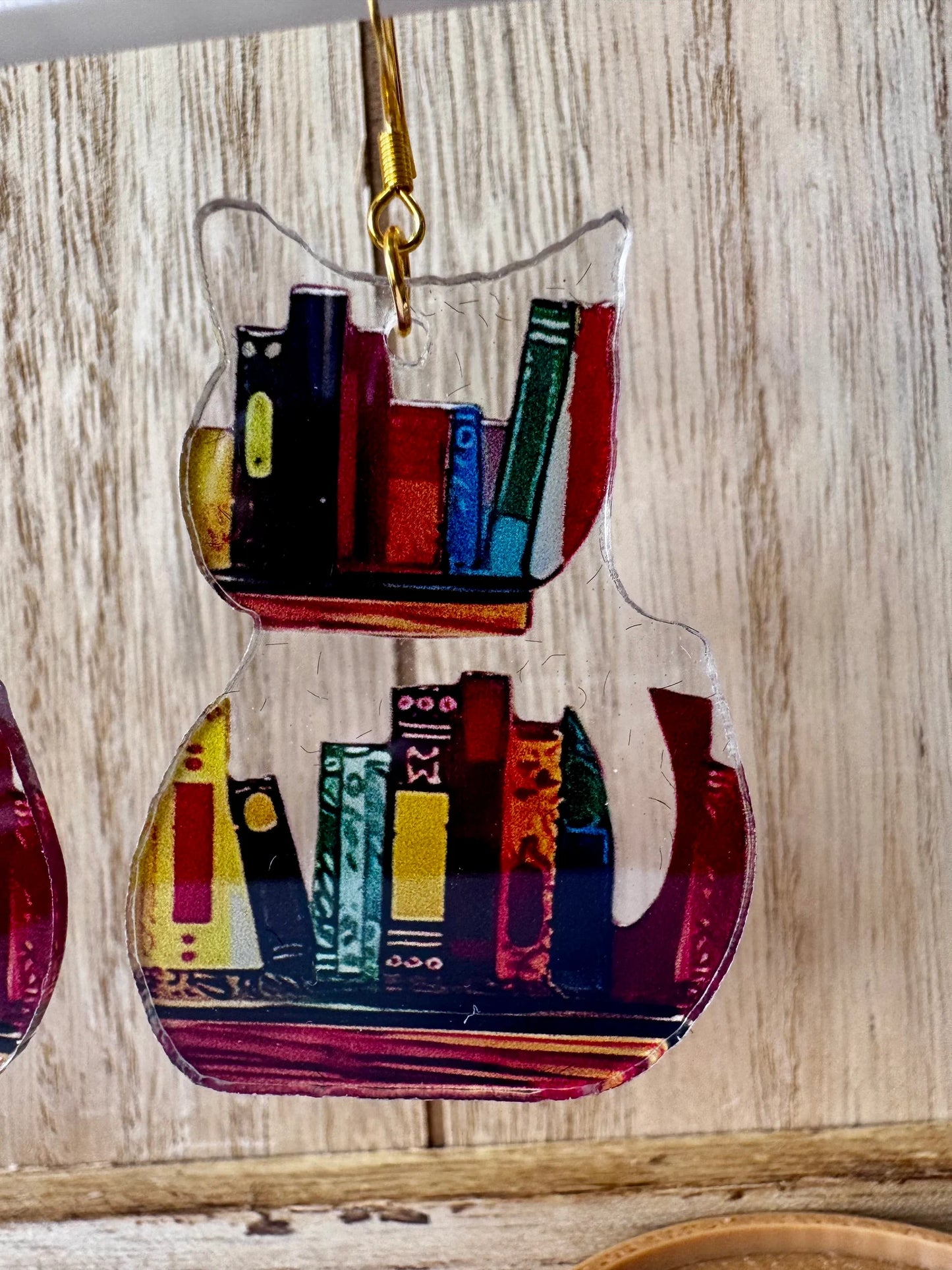 Bookshelf Earrings