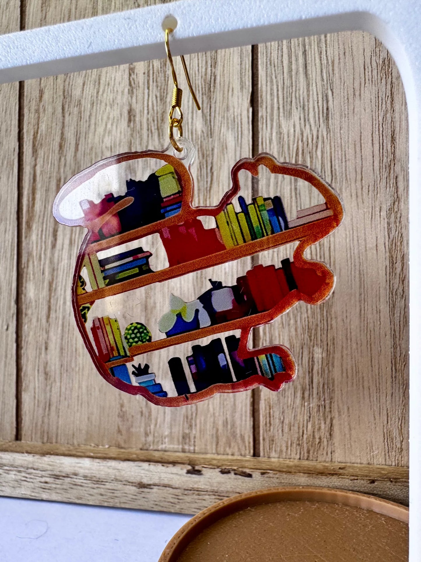 Bookshelf Earrings