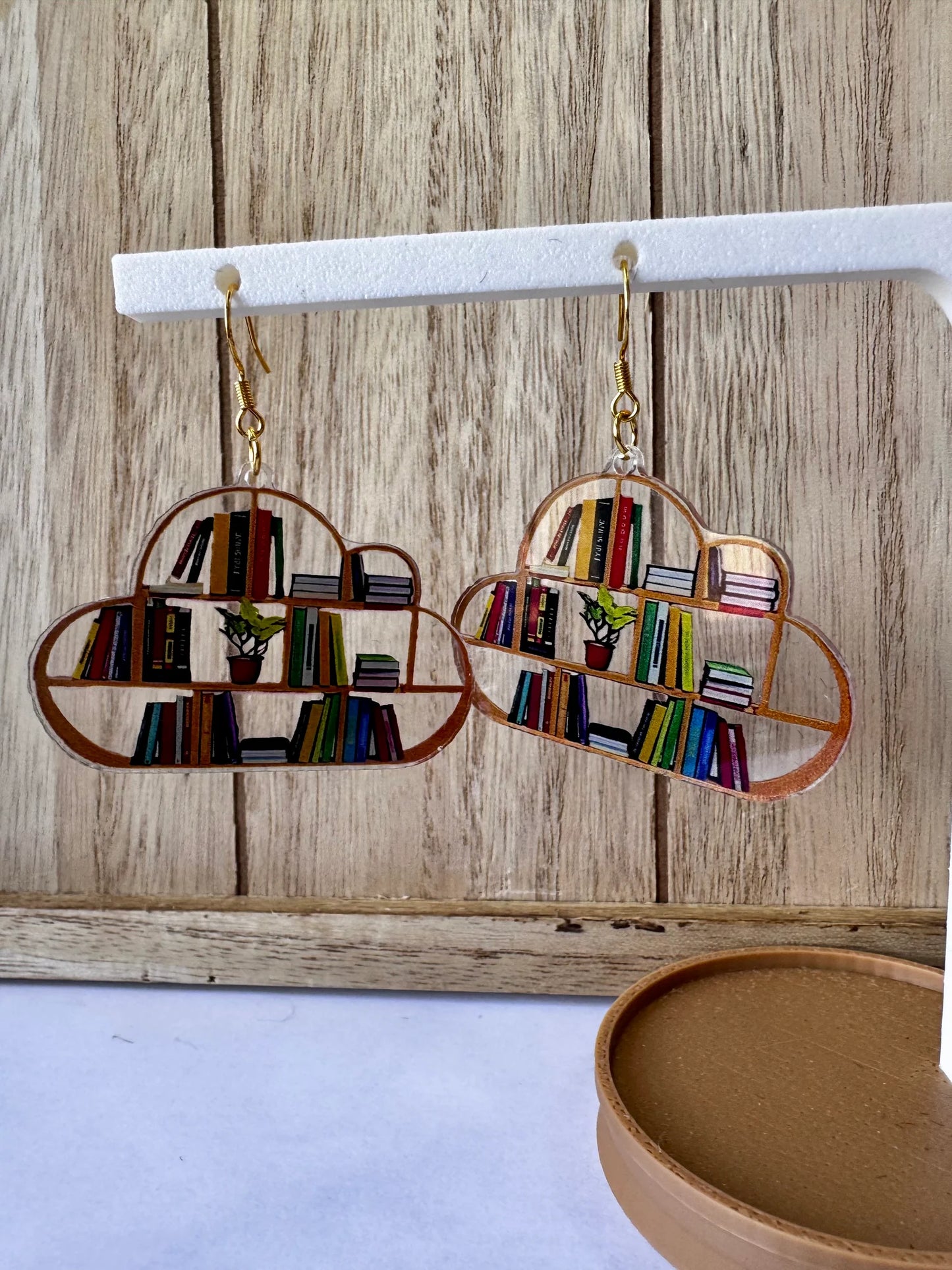 Bookshelf Earrings