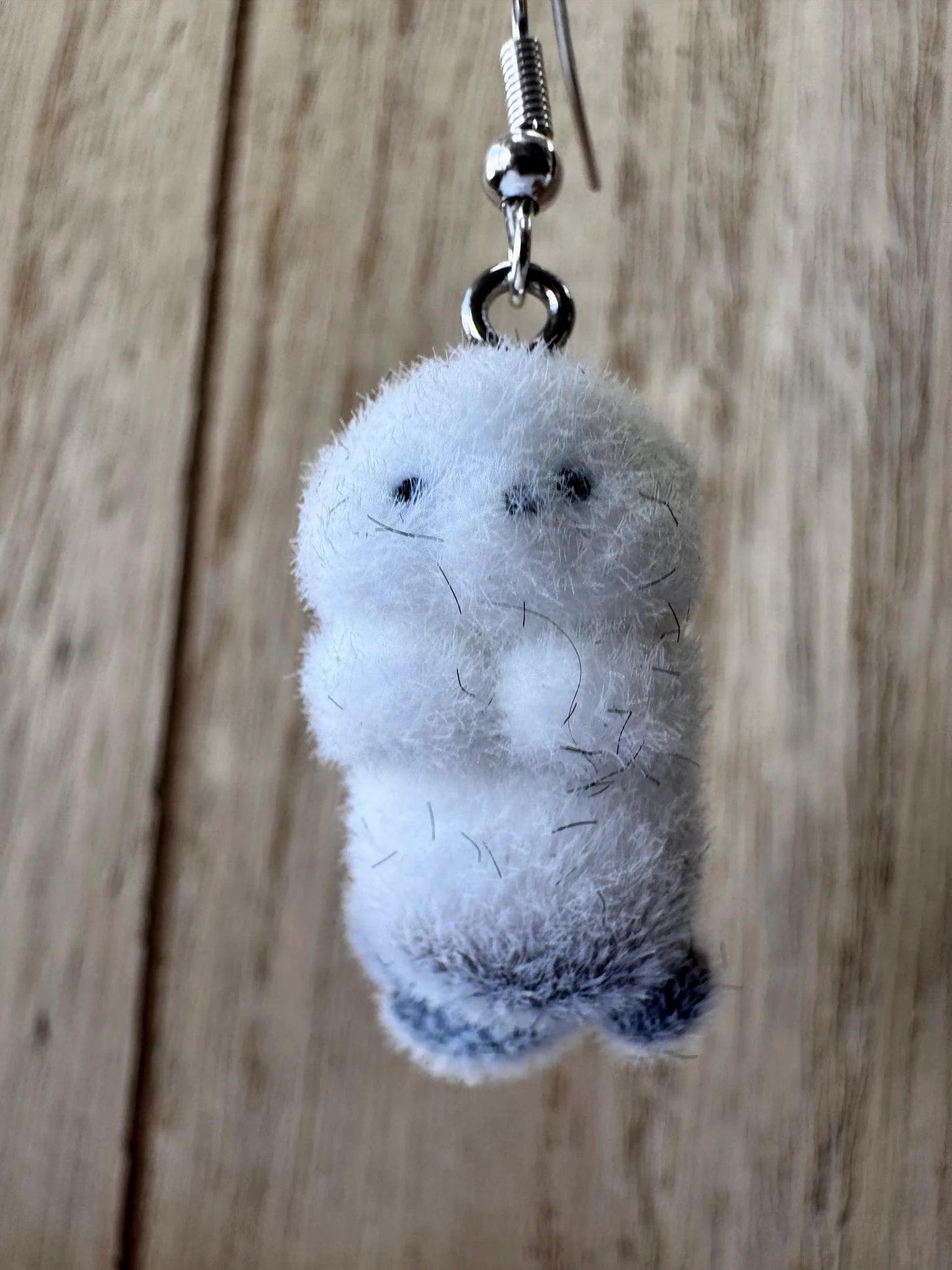 Fluffy Sea Otter Earrings