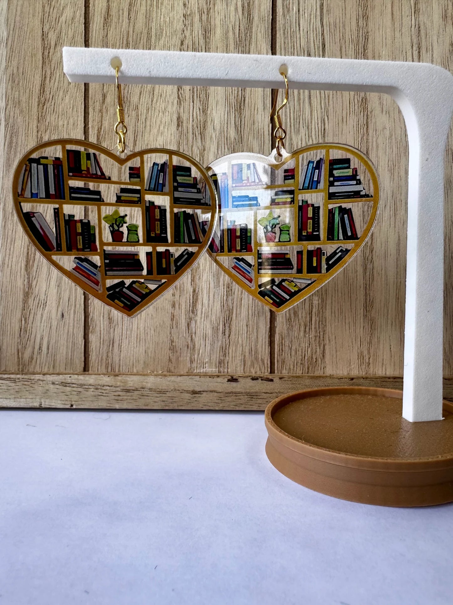 Bookshelf Earrings