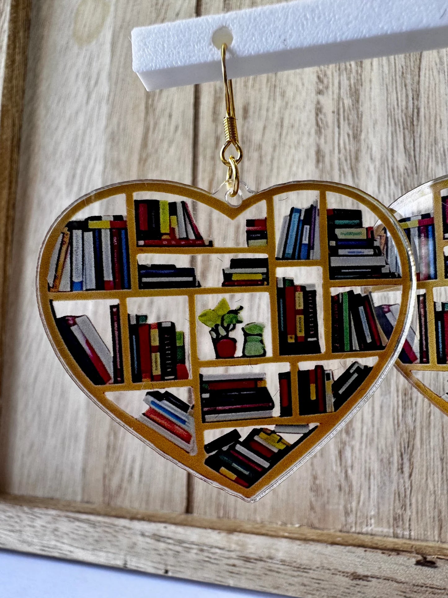 Bookshelf Earrings
