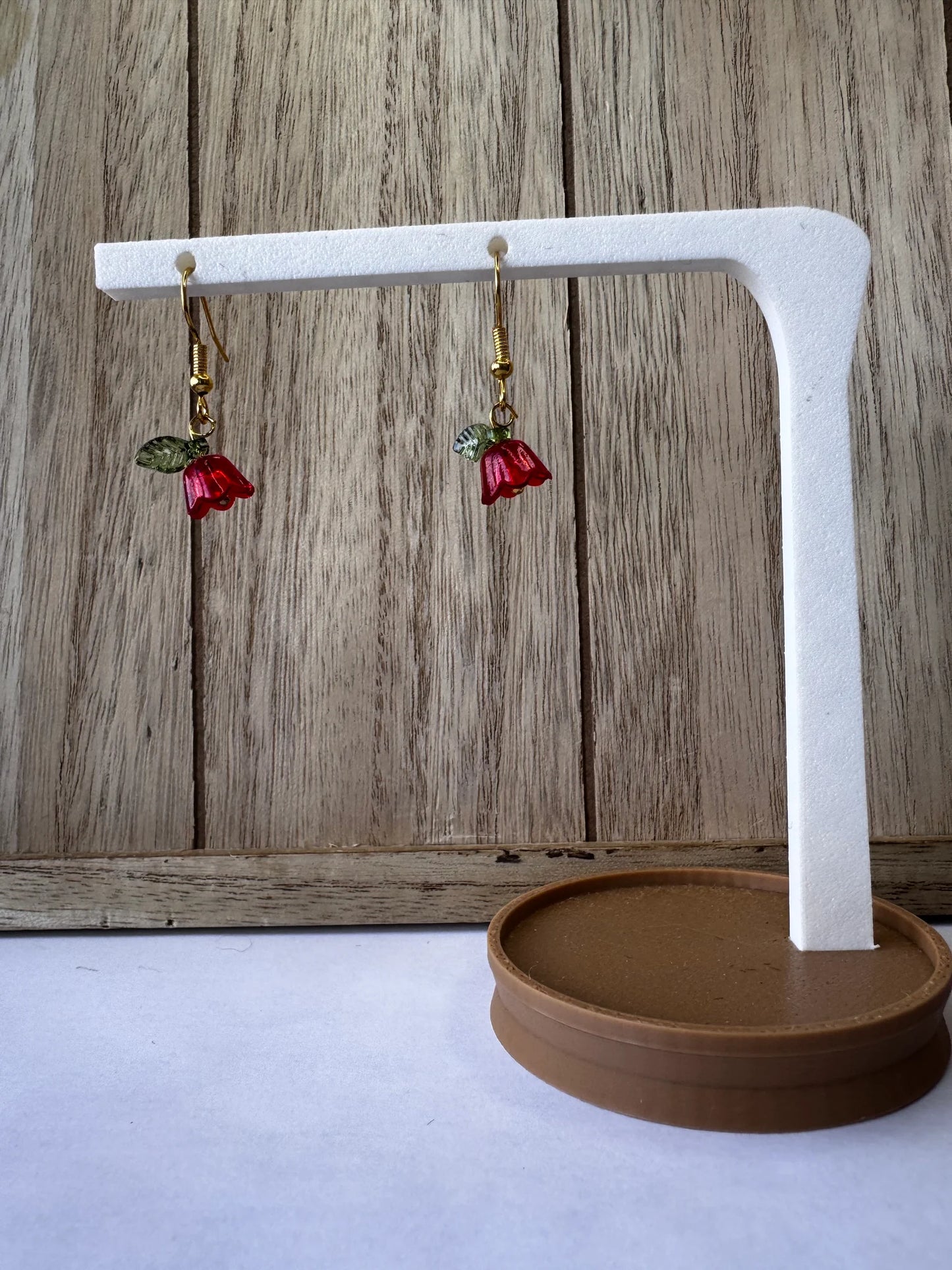 Dainty Hanging Flower Earrings