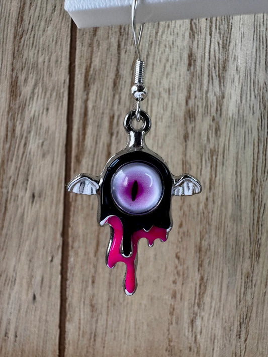 Flying Eyeball Earrings