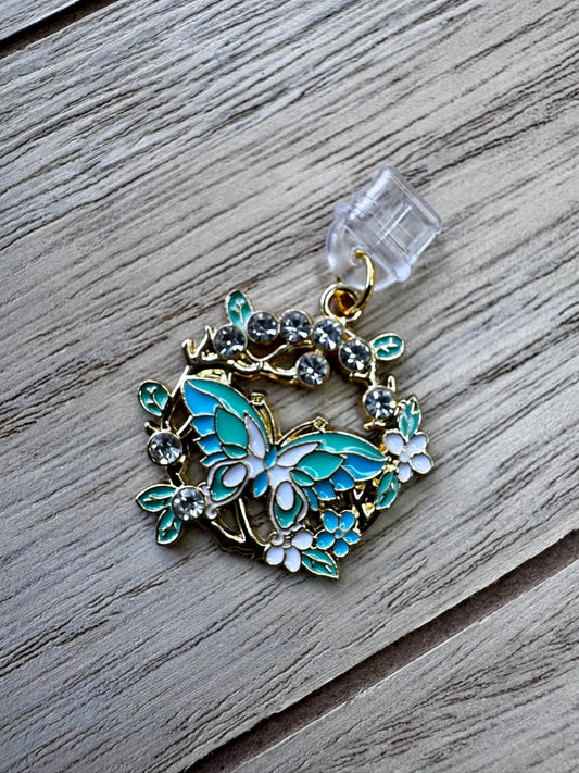 Blue Butterfly USB-C Dust Plug