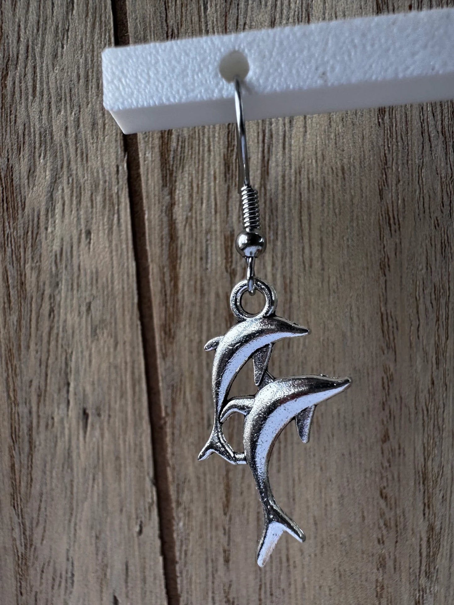 Silver Dolphin Earrings