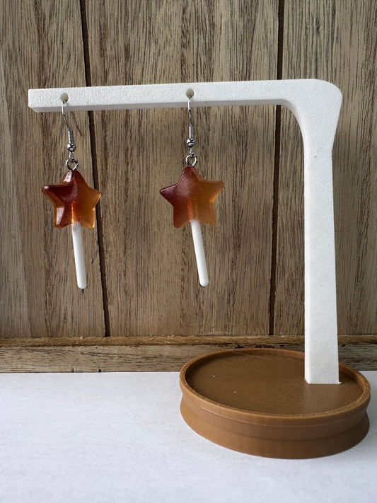 Star Lollipop Hypoallergenic Earrings