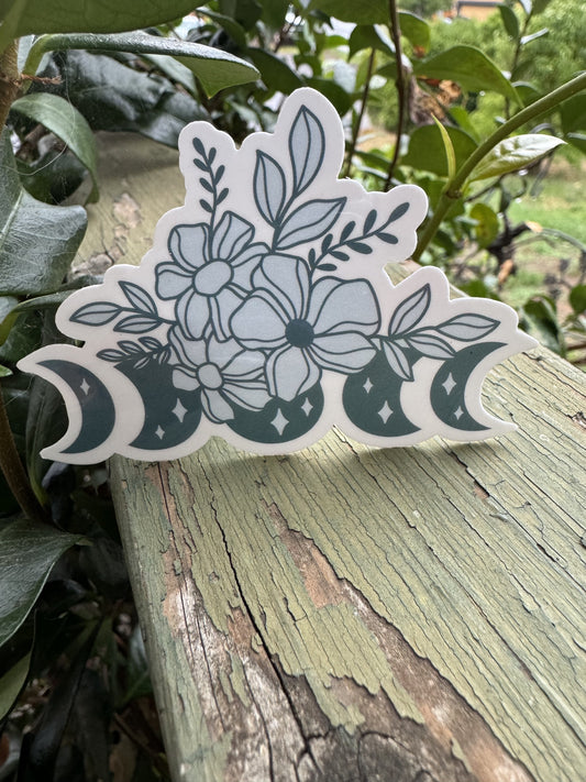 Moon Phase Vinyl Sticker | Astrology Sticker | Water Bottle Sticker | Durable Sticker