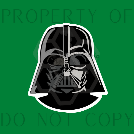 Darth Vader Vinyl Sticker | Waterbottle Sticker | Laptop Sticker | Water Resistant Sticker