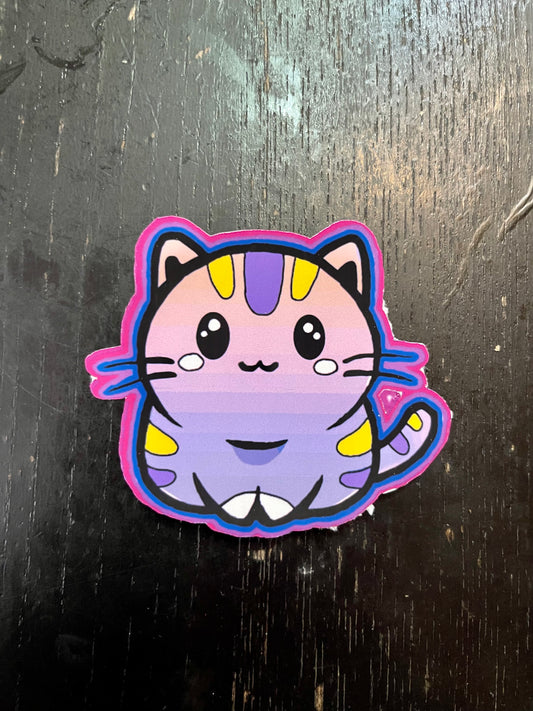 Bisexual Kitten Vinyl Sticker | Laptop Sticker | Water Bottle Sticker | Vinyl Sticker