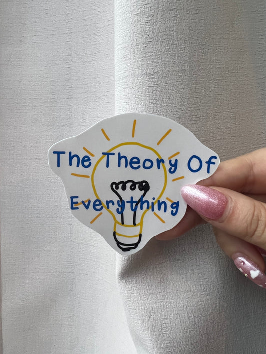 Theory of Everything Vinyl Sticker | Laptop Sticker | Water Bottle Sticker | Vinyl Sticker