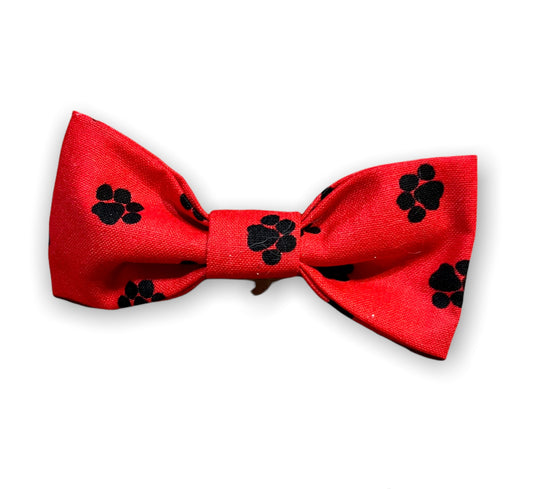 Paw Print Fabric Bow