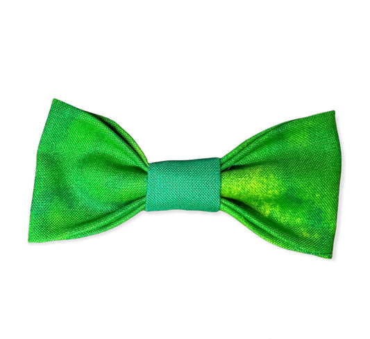 Shades of Green and Green Fabric Bow