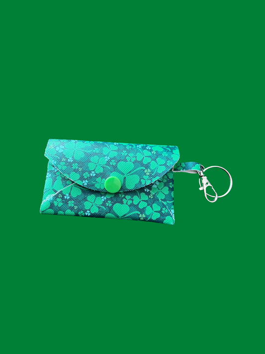 St. Patrick's Day Shamrock Wallet Keychain