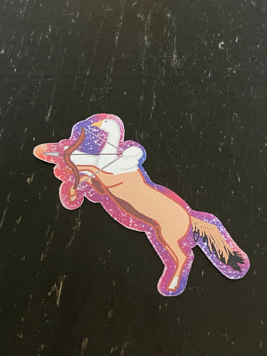 Zodiac/Horoscope Saggitarius Goose Water-Resistant Sticker | Laptop Sticker | Water Bottle Sticker | Vinyl Sticker