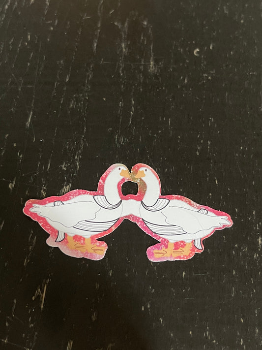 Zodiac/Horoscope Gemini Goose Water-Resistant Sticker | Laptop Sticker | Water Bottle Sticker | Vinyl Sticker