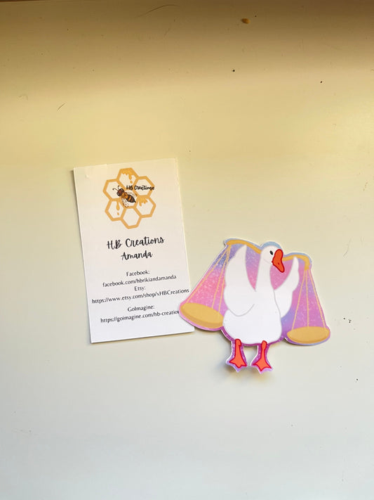 Zodiac/Horoscope Libra Goose Water-Resistant Sticker | Laptop Sticker | Water Bottle Sticker | Vinyl Sticker