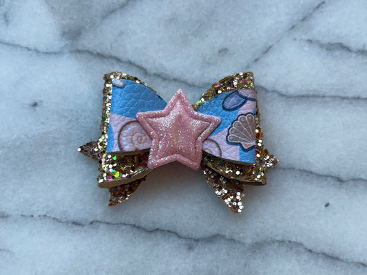 Shell and Star Mermaid Hair Bow