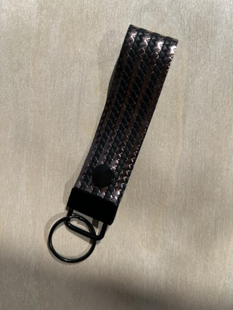 Black and Bronze Wristlet with Clasp